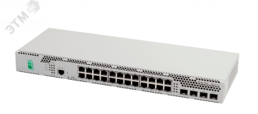 Коммутатор управляемый L3 24 порта 10/100/1000 Мб/с, 4хSFP, SFP+, 48В DC 1000692771 ELTEX