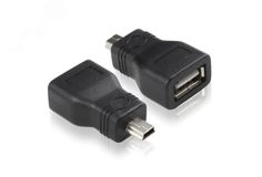 Адаптер переходник Mini USB AM на USB 2.0 AF 1000699091 Greenconnect