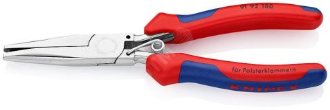 Клещи для обивочных скоб зеркально полированные 185 mm KN-9192180 KNIPEX