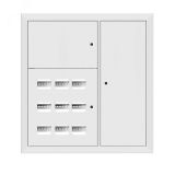 Щит этажный 9 кв. RAL9003 3 окна в ряд по гориз. (1000х950х150) EKF PROxima mb29-v-9-ral9003-1 EKF