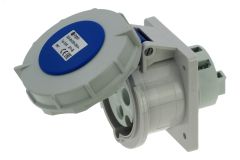 Розетка встраиваемая 32A/230V/1P+N+E/IP67, фланец 75x85 00-00032489 INPIN