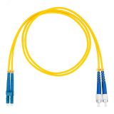 Шнур оптический коммутационный (патч-корд), LC-FC, дуплекс (duplex) OS2, нг(А)-HF, желтый, 0,5 м DR-220240 Datarex