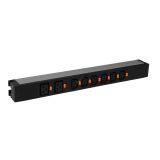 Блок распределения питания (PDU) - 6 розеток С13 и 2 розетки С19 -клеммный блок - 19' - 16А 646809 Legrand