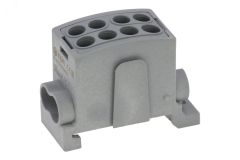 Клемма серая, 4 подключения 2,5-16мм 1000V 100А 00-00033571 INPIN