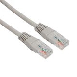 Патч-корд U/UTP. категория 5e. RJ45-RJ45. неэкранированный. LSZH серый. 1 м, 18-8002 REXANT