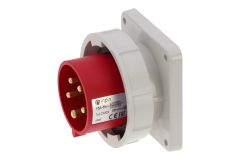 Вилка встраиваемая 16A/400V/3P+N+E/IP67, фланец 86x86 00-00032423 INPIN