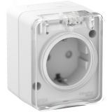 AtlasDesign Profi54 розетка с заземлением со шторками IP54 16А 250B, БЕЛЫЙ, Россия ATN540145 Systeme Electric