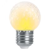 Лампа светодиодная LED 1вт Е27 строб прозрачный 2700К шар 38208 FERON