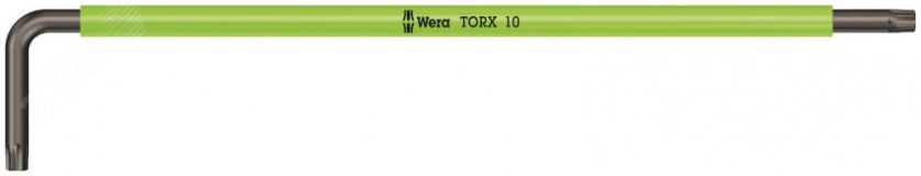 Ключ Г-образный 967 SXL TORX Multicolour удлиненный TX 10 x 112 мм WE-024483 Wera