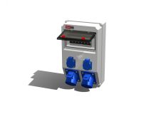 Устройство распределительное настенное пластик IP44 40A корпус 222х369х130 серый 00-00002006 AlpenBox