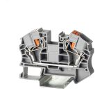 Клемма проходная , зажим push-in, 2 точки подключения, 16 кв.мм, серая VPR-16-GY DKC