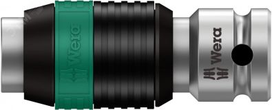 Переходник с квадрата на шестигранник 8784 A1 Zyklop 1/4 C/E 6.3 x DR 1/4 x 37 мм с быстрозажимным патроном WE-003529 Wera
