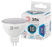 Лампа светодиодная LED MR16-10W-840-GU5.3 (диод, софит, 10Вт, нейтр, GU5.3) (10/100/4000) Б0032996 ЭРА