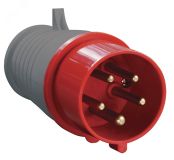 Вилка кабельная 16А 3Р+N+E IР44 переносная 380В 015 PSR02-016-5 IEK