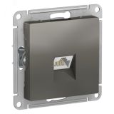 ATLASDESIGN РОЗЕТКА компьютерная RJ45, кат. 6A, механизм, СТАЛЬ ATN000986 Systeme Electric