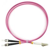 Шнур оптический duplex 1м LC-ST 50/125 мм OM4 LSZH 9160c Cabeus