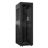 Шкаф серверный 42U 800х1200 передняя дверь: стекло IP41. задняя дверь: одностворчатая глухой металл IP51. боковые панели: перфорированные. цвет: черный RAL9005  EX 8242.9122 SYSMATRIX