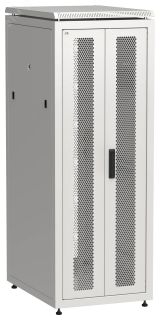 Шкаф напольный сетевой 19' LINEA N 33U 600х800мм передняя распашная перфорированная дверь задняя перфорированная серый LN35-33U68-2PP ITK