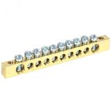 Шина PEN ''земля-ноль'' 6х9 мм 10х2 (10 группхкрепеж по краям), REXANT 11-2367 REXANT