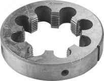 Плашка трубная G 3/4'', сталь 9ХС, круглая ручная 4-28032-3/4 ЗУБР