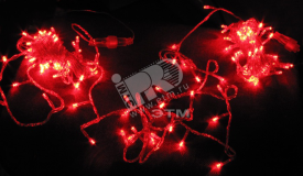 Электрогирлянда наружная 120LED 12м красная 4607144111645 JazzWay