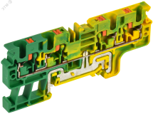 Колодка клеммная CP-MC-PEN земля 4 вывода 4мм2 IEK YCT22-03-4-K52-004 IEK