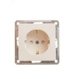 W59 Розетка скрытая с заземлением в рамку  бежевая RS16-152-2-86 Systeme Electric