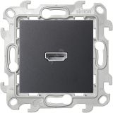Коннектор HDMI 1.4, графит 2411094-038 Simon