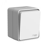 AtlasDesign PROFI IP54 открытой установки 1-клавишный выключатель с самовозвратом 10 АХ, серый ATN543015 Systeme Electric