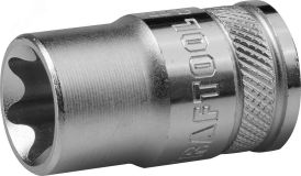 Головка торцевая ''INDUSTRIE QUALITAT'', Cr-V, внешний TORX, хромосатинированная, 1/2'', Е 16 27810-16_z01 KRAFTOOL