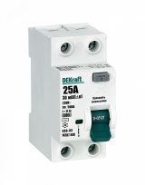 ВДТ 2P 25А 30мА тип AC 6кА УЗО-03 14207DEK Dekraft