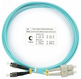 Шнур оптический duplex 1,5м SC-FC 50/125 мм OM3 LSZH 8481c Cabeus