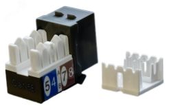 Вставка Keystone Jack RJ-45(8P8C) категория 5e черная 432650 Hyperline