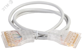 Патч-корд категория 110-110 5Е 3 метр PVC серый PC01-110-4P3M ITK