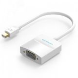 Адаптер переходник mini DisplayPort 20M на VGA 15F, 17 см., белый 1000646786 Vention