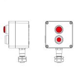 Взрывозащищенный пост управления из алюминия CPE-A-12-(1xP1R(11)-1xLR(250))-1xKAEPM2MHK-20(C)1Ex d e IIC Т5 Gb / Ex tb IIIC T95°C Db IP66 2201.121.22.120R DKC