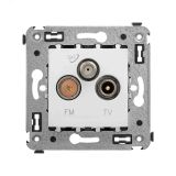 Avanti Розетка TV-FM-SAT в стену,  Белое облако 4400533 DKC