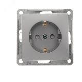 W59 Розетка скрытая с заземлением  матовый хром RS16-152-5-86 Systeme Electric