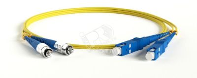 Патч-корд волоконно-оптический (шнур) SM 9/125 (OS2) SC/UPC-FC/UPC 2мм duplex LSZH (1м) 238570 Hyperline