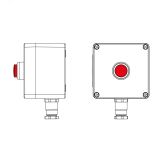 Взрывозащищенный пост управления из полиэстера CPE-P-03-(1xLR(250))-1xKH2MHK(C)1Ex d e IIC Т5 Gb / Ex tb IIIC T95°C Db IP66 / КЗ 2231.031.22.1217 DKC