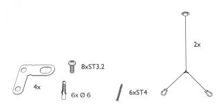 Аксессуар RC048Z Тросовый подвес Серый Алюминий 70 мм SME-2 692382863480300 PHILIPS Lightning