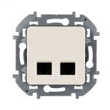 INSPIRIA розетка двойная RJ 45  категория 5e  UTP  слоновая кость 673836 Daccord/Legrand