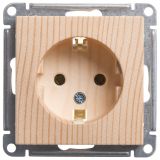 W59 Розетка с заземлением без шторок, 16А, механизм, сосна RS16-154-7-86 Systeme Electric