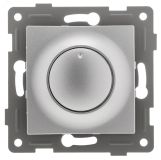 Ugra диммер, 500 W, с накладкой и воротком, скрытая установка.  серебро. С11Д6-004  GUSI ELECTRIC