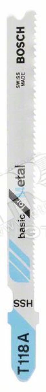 Пилка лобзиковая T 118 А/HSS (5шт) 2608631013 BOSCH