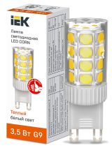 Лампа светодиодная CORN капсула 3,5Вт 230В 3000К керамика G9 IEK LLE-CORN-4-230-30-G9 IEK