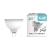 Лампа светодиодная LED 6.5 Вт 480 лм 4100К AC180-240В GU5.3 софит MR16 нейтральный Basic 1013527 GAUSS