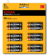 Батарейка LR03-12BL perforated (6x2BL) XTRALIFE Alkaline [KAAA-2x6 perf] (144/576/40320) Б0038793 KODAK