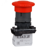 Кнопка КМЕ5611мФ-красный-1но+1нз-гриб-IP65- 248255 КЭАЗ