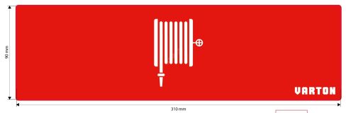 Пиктограмма ПОЖАРНЫЙ ГИДРАНТ красный для аварийно-эвакуационного светильника ip65 V5-EM02-60.002.041 Вартон